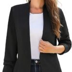 Casual Long Sleeve Lapel Button Slim Work Office Blazer Jacket 08