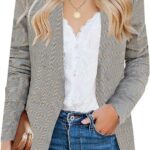 Casual Long Sleeve Lapel Button Slim Work Office Blazer Jacket 28