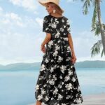 Effortlessly Chic Embrace the Bohemian Vibe with Casual Loose Floral Maxi Dresses 01