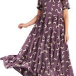 Effortlessly Chic Embrace the Bohemian Vibe with Casual Loose Floral Maxi Dresses 06