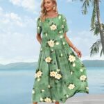 Effortlessly Chic Embrace the Bohemian Vibe with Casual Loose Floral Maxi Dresses 07