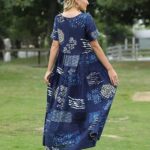 Effortlessly Chic Embrace the Bohemian Vibe with Casual Loose Floral Maxi Dresses 08