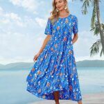 Effortlessly Chic Embrace the Bohemian Vibe with Casual Loose Floral Maxi Dresses 11