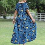 Effortlessly Chic Embrace the Bohemian Vibe with Casual Loose Floral Maxi Dresses 12