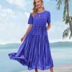 Effortlessly Chic Embrace the Bohemian Vibe with Casual Loose Floral Maxi Dresses 23