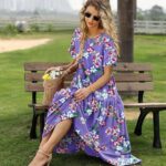 Effortlessly Chic Embrace the Bohemian Vibe with Casual Loose Floral Maxi Dresses 25