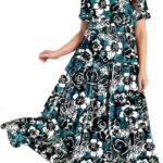 Effortlessly Chic Embrace the Bohemian Vibe with Casual Loose Floral Maxi Dresses 26