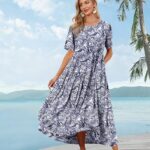 Effortlessly Chic Embrace the Bohemian Vibe with Casual Loose Floral Maxi Dresses 29