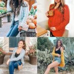 Fall Casual Long Sleeve Button Down Open Front Cable Knit Cardigan Sweater Coat for Women 2024 22