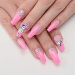 Glam Up with Luxury Ombre Blue Press On Nails for Women Ideas 07