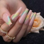 Glam Up with Luxury Ombre Blue Press On Nails for Women Ideas 12