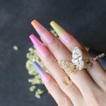 Glam Up with Luxury Ombre Blue Press On Nails for Women Ideas 20