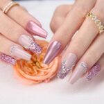 Glam Up with Luxury Ombre Blue Press On Nails for Women Ideas 30