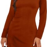 Long Sleeve Boat Neck Mini Dress for the Perfect Party Look 12