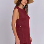 Outfits Sleeveless Knit Sweater Top Shorts Soft Lounge Sets Travel Beach 2024 Clothes Ideas 05