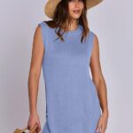 Outfits Sleeveless Knit Sweater Top Shorts Soft Lounge Sets Travel Beach 2024 Clothes Ideas 08