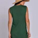 Outfits Sleeveless Knit Sweater Top Shorts Soft Lounge Sets Travel Beach 2024 Clothes Ideas 12