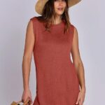 Outfits Sleeveless Knit Sweater Top Shorts Soft Lounge Sets Travel Beach 2024 Clothes Ideas 20