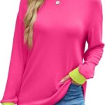 Tunic Tops Long Sleeve Striped Shirts Crewneck for Women Ideas 03