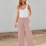 Wide Leg Dress Pants Womens High Waisted Dressy Trousers for Women 17