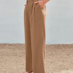 Wide Leg Dress Pants Womens High Waisted Dressy Trousers for Women 19