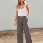 Wide Leg Dress Pants Womens High Waisted Dressy Trousers for Women 20