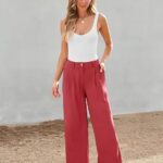 Wide Leg Dress Pants Womens High Waisted Dressy Trousers for Women 24