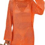 Women Swimwear 2024 Mesh Knit Beach Dress Vacation Outfit Ideas 25