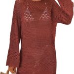 Women Swimwear 2024 Mesh Knit Beach Dress Vacation Outfit Ideas 34