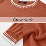 Fall Outfits Sweater Sets Long Sleeve Pullover Tops Wide Leg Pants Lounge Set for Women 18