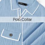 Fall Winter Sweater Dress 2024 Formal Business Long Sleeve Button Ribbed Trendy Knit Bodycon Midi Dresses 10