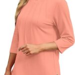 Length Sleeve Women Tops Round Neck Casual Tunic Tops 2024 02