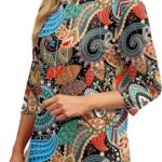 Length Sleeve Women Tops Round Neck Casual Tunic Tops 2024 11