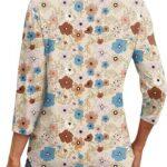 Length Sleeve Women Tops Round Neck Casual Tunic Tops 2024 13