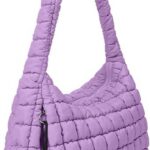 Lightweight Quilted Carryall GYM Tote Bag Puffer Crossbody Bag Soft Puffy Boho Handbags Big Capacity Purse 03