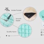 Lightweight Quilted Carryall GYM Tote Bag Puffer Crossbody Bag Soft Puffy Boho Handbags Big Capacity Purse