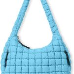 Lightweight Quilted Carryall GYM Tote Bag Puffer Crossbody Bag Soft Puffy Boho Handbags Big Capacity Purse 16