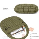 Lightweight Quilted Carryall GYM Tote Bag Puffer Crossbody Bag Soft Puffy Boho Handbags Big Capacity Purse 22