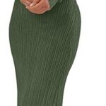 Long Sleeve Bodycon Sweater Dress Fall Crew Neck Ribbed Knit Maxi Dresses for Women 05