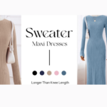 Long Sleeve Bodycon Sweater Dress Fall Crew Neck Ribbed Knit Maxi Dresses for Women