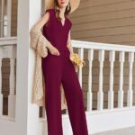 Lounge for Women Outfits Knit Cap Sleeve PJ Tops Long Pajama Pants Casual Sweater Ideas 08