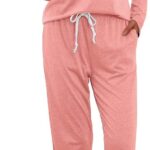 Pajama Sets Long Sleeve Lounge Sets Pjs Sleepwear with Pockets for Women Ideas 05