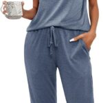 Pajama Sets Long Sleeve Lounge Sets Pjs Sleepwear with Pockets for Women Ideas 06