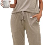 Pajama Sets Long Sleeve Lounge Sets Pjs Sleepwear with Pockets for Women Ideas 10