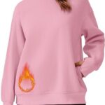 Sweatshirt with Thumbholes Pockets 2024 Fall Outfits 18