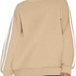 Sweatshirts Lightweight Long Sleeve Shirts Pullover Striped Tops Crewneck Fall Outfits Ideas 03