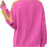 Sweatshirts Lightweight Long Sleeve Shirts Pullover Striped Tops Crewneck Fall Outfits Ideas 05