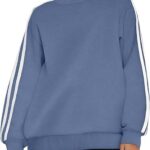 Sweatshirts Lightweight Long Sleeve Shirts Pullover Striped Tops Crewneck Fall Outfits Ideas 11