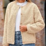 Women Faux Fur Shearling Coat Fuzzy Fleece Button Up Trendy Fall Winter Cropped Jackets Outerwear 11