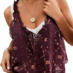 2025 Boho Dream_ The Y2K Lace Tie Front Crop Top for Vacations 07